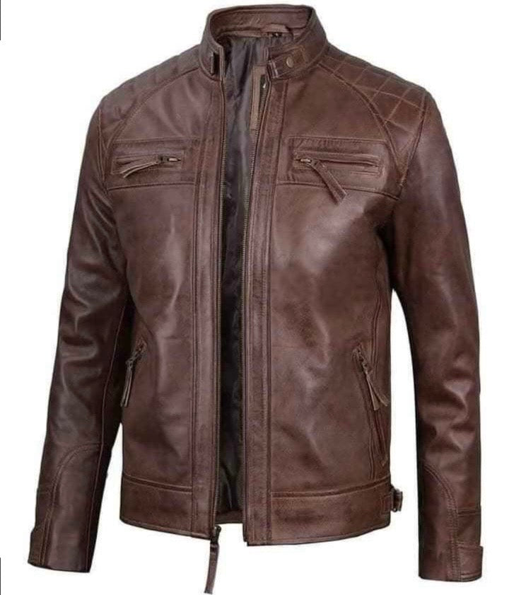 Blouson Homme en cuir véritable