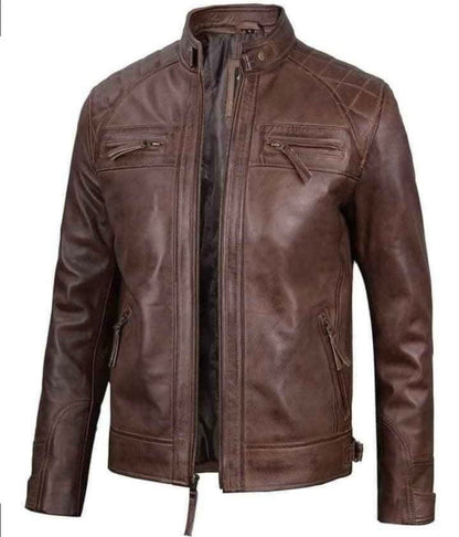 Blouson Homme en cuir véritable